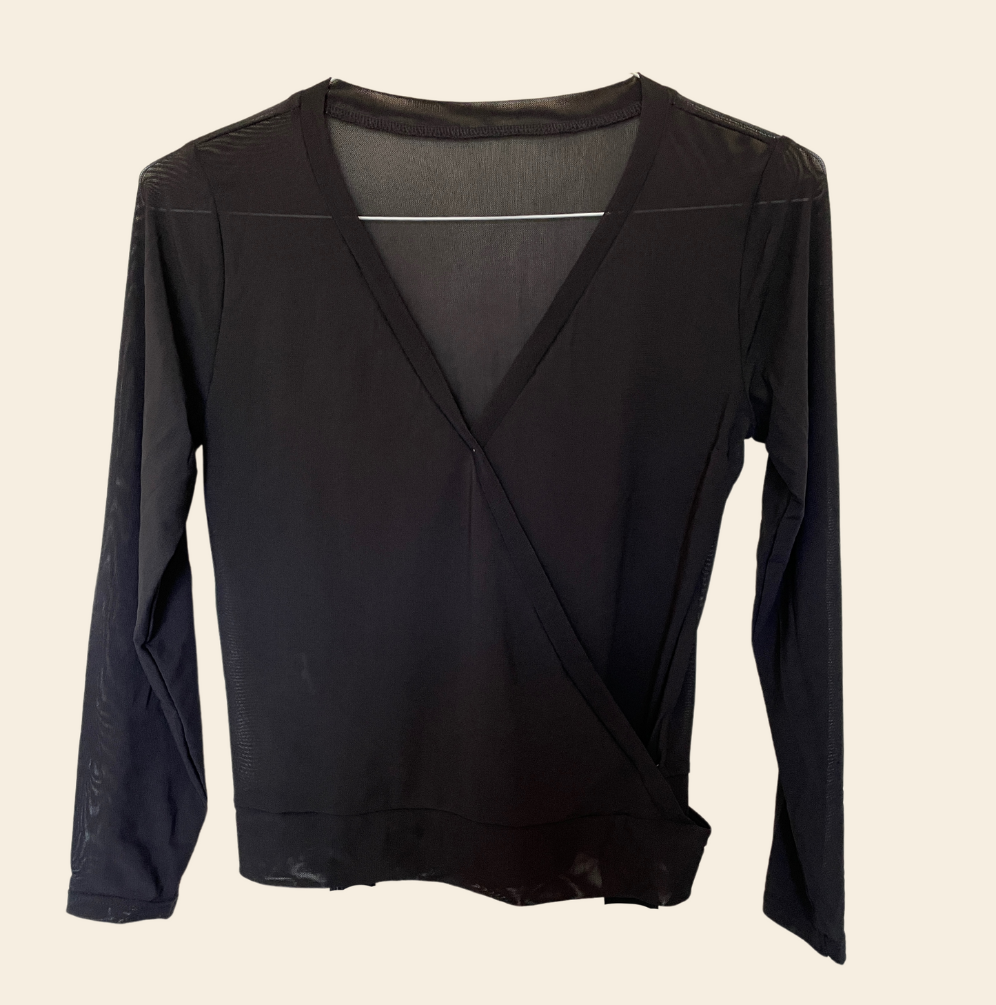 Mesh Stretch Ballerina Wrap Classic Black