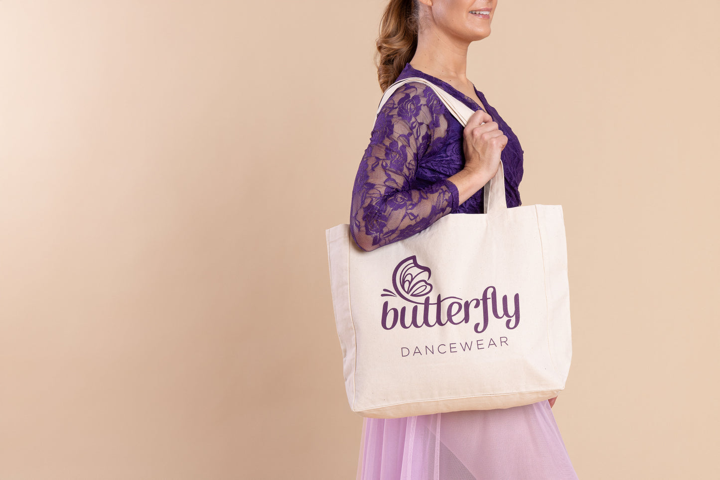 Butterfly Organic Cotton Tote Bag