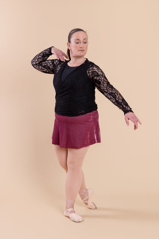 SAB Skirt Rosy Pink Velveteen