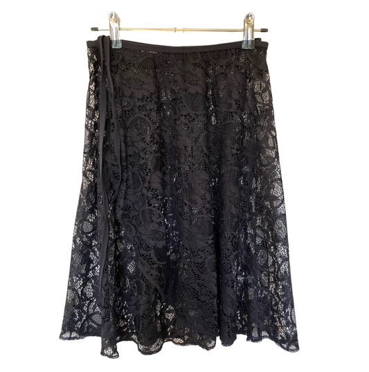 Limited Collection Wrap Skirt Black Lace