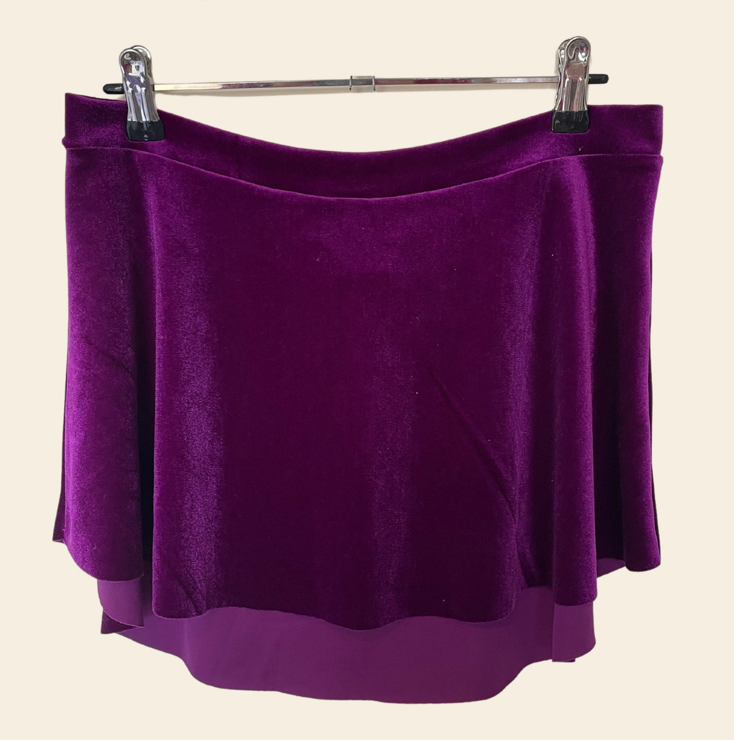 SAB Skirt Purple Pansy Velveteen
