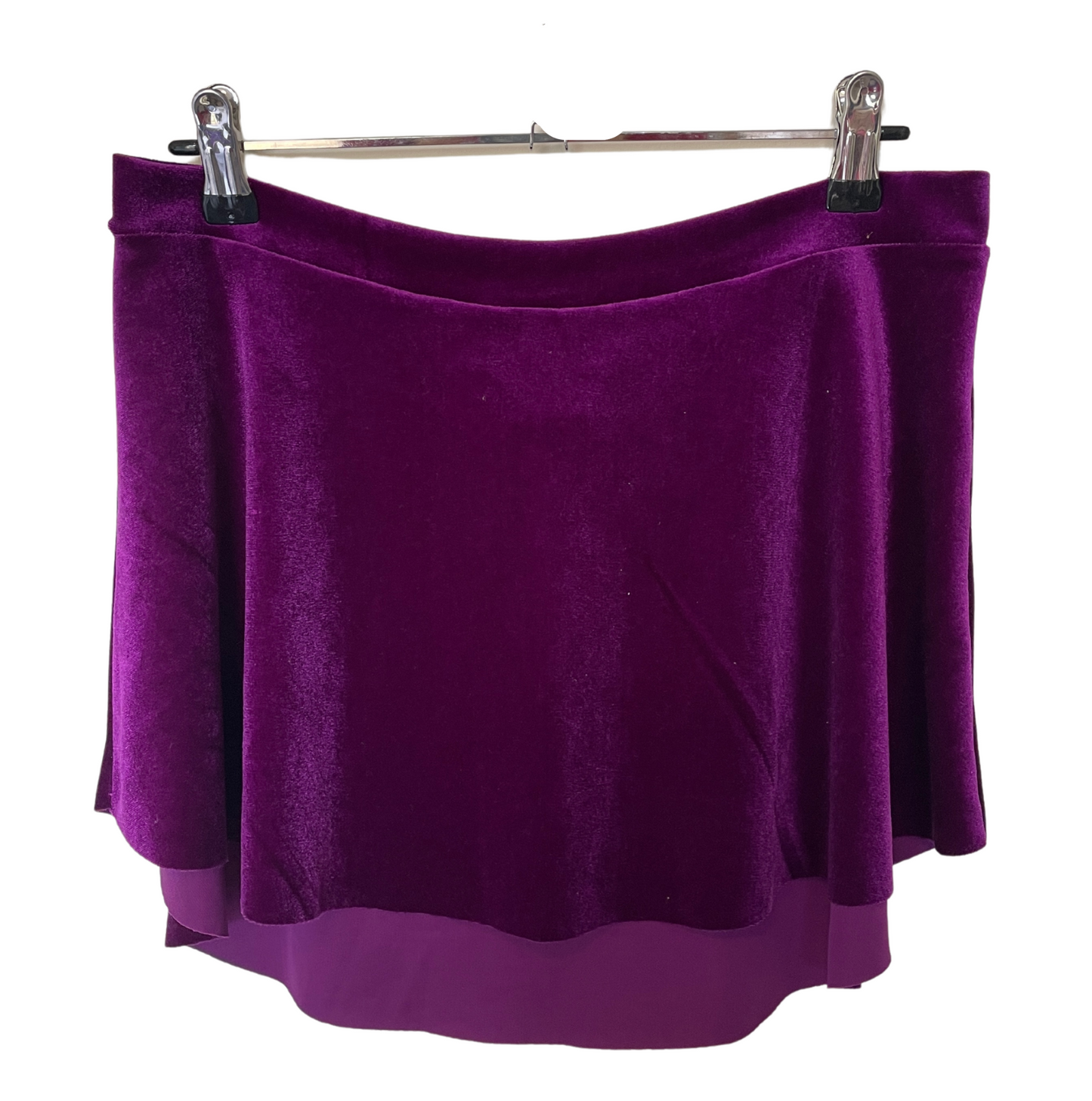 SAB Skirt Purple Pansy Velveteen