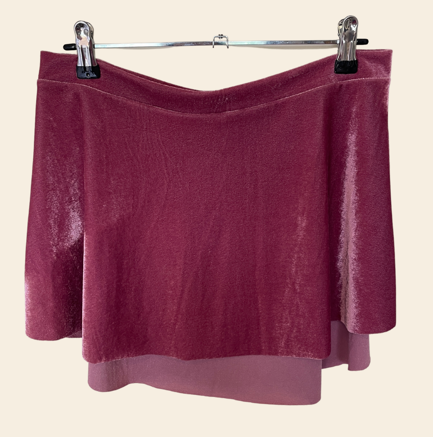 SAB Skirt Rosy Pink Velveteen