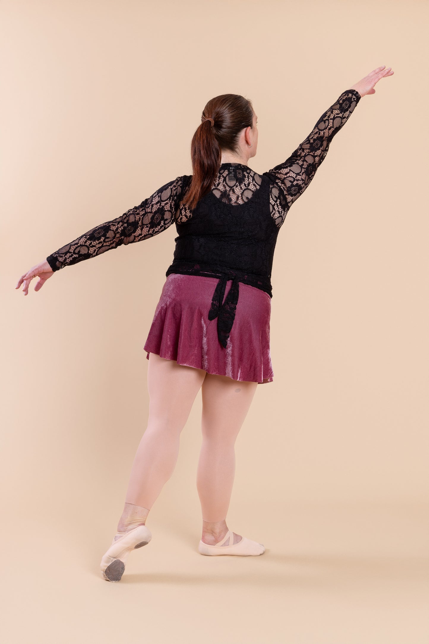 SAB Skirt Rosy Pink Velveteen