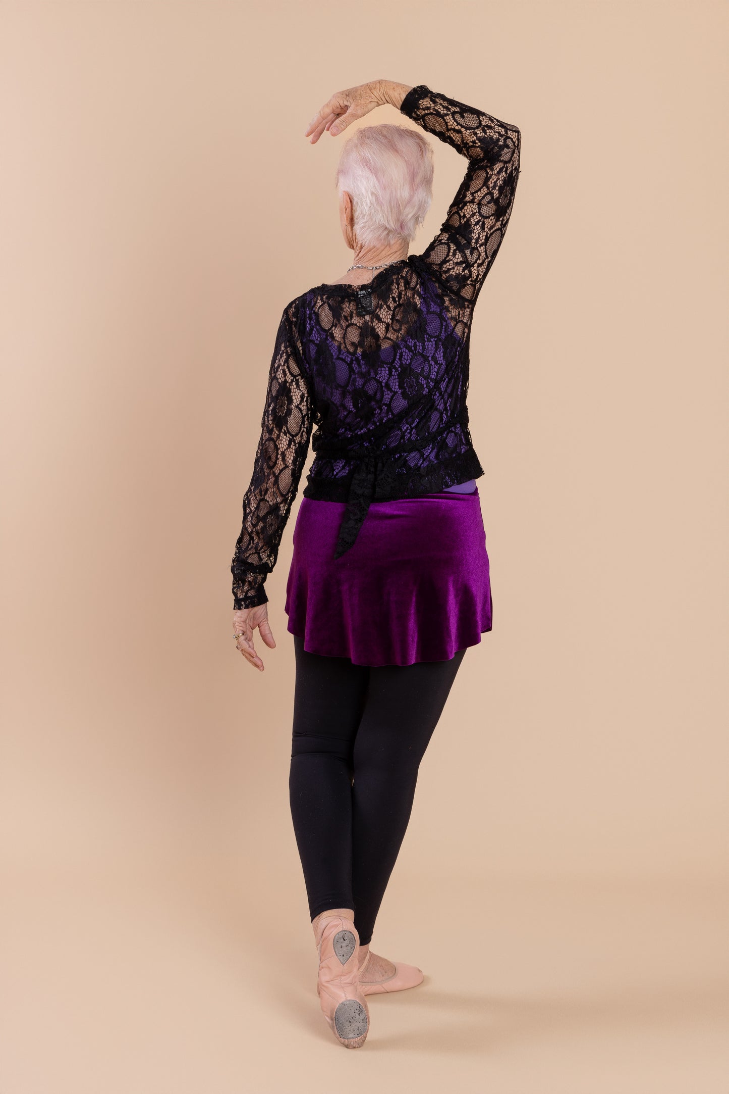 SAB Skirt Purple Pansy Velveteen